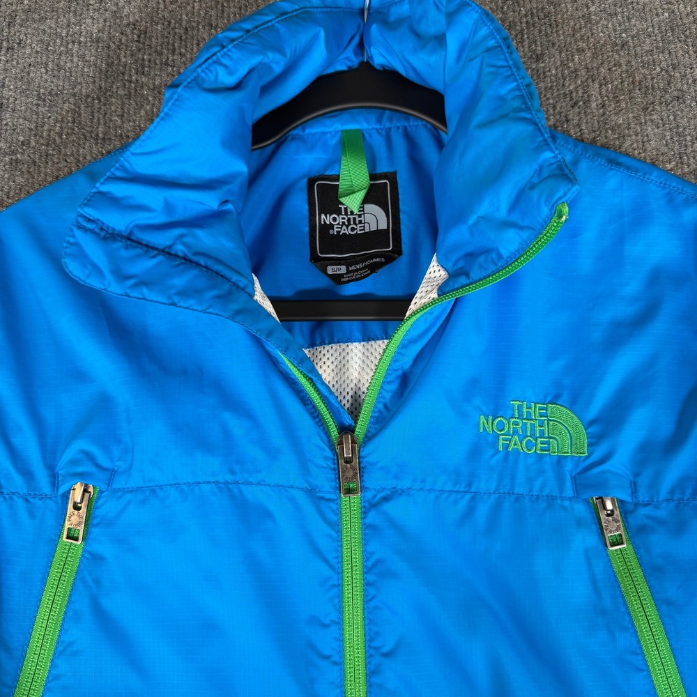 The North Face Mens Blue Windbreaker Hooded Jacket S12 AYJE Small